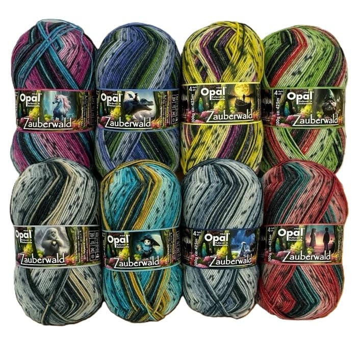 Opal 毛糸 Zauberwald(ザウバーヴァルド)中細全8玉