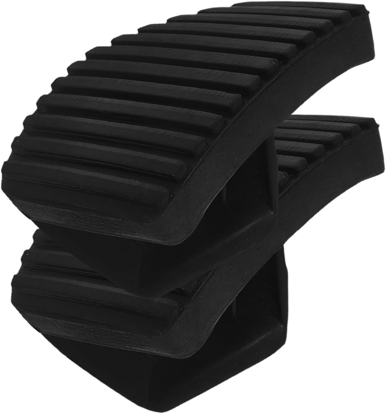 Levemolo 1 Pair Rubber Brake Clutch Pedal Cover Non-Slip Pad for Automotive Use, Easy Installation, Versatile Fit, Sturdy Black Rubber Replacement Pedal Stop Pads