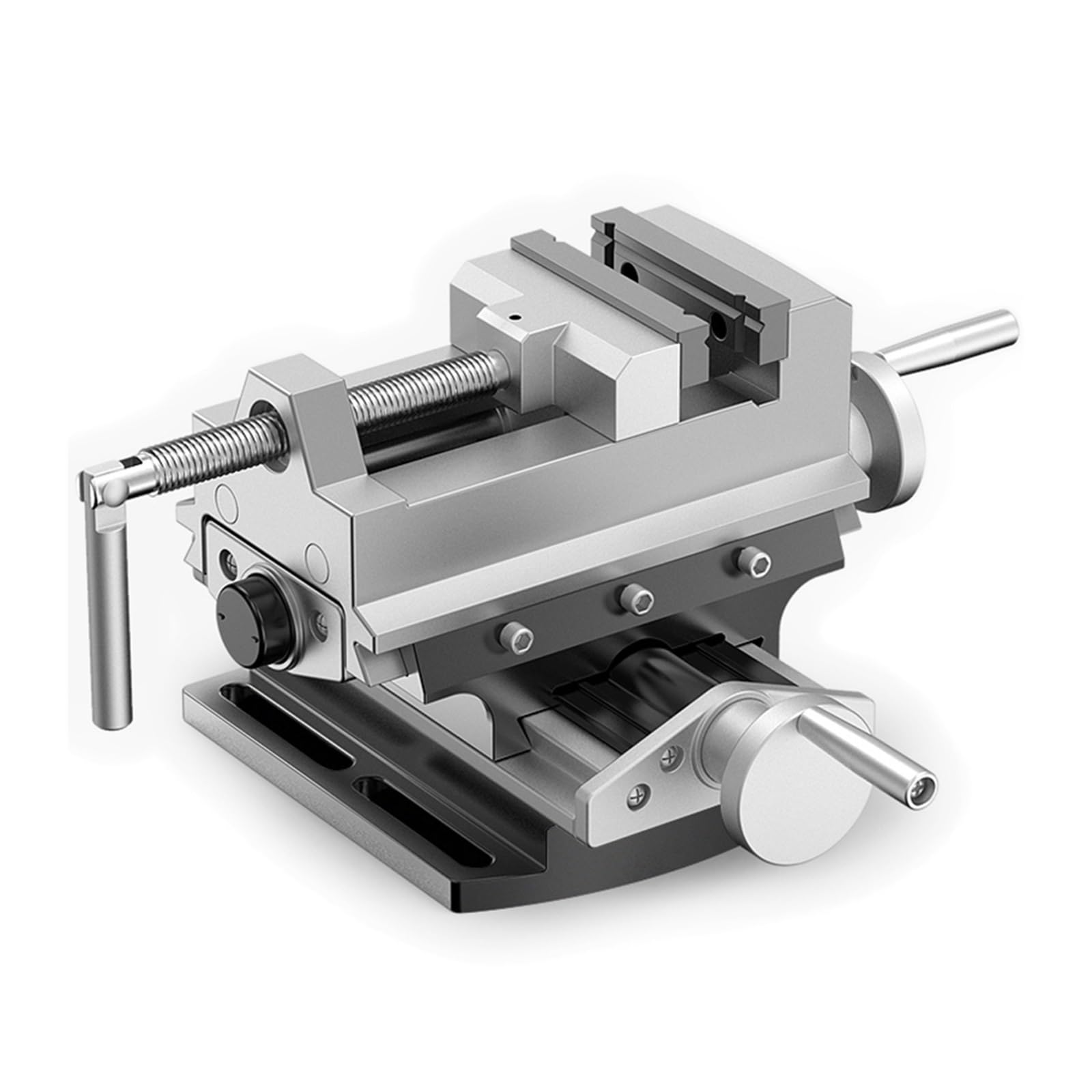 Llave de tornillo banco con doble ajuste fino, precisión, universal, grado industrial, for trabajo pesado, boca plana, mesa fija Para uso de bricolaje(Set3)