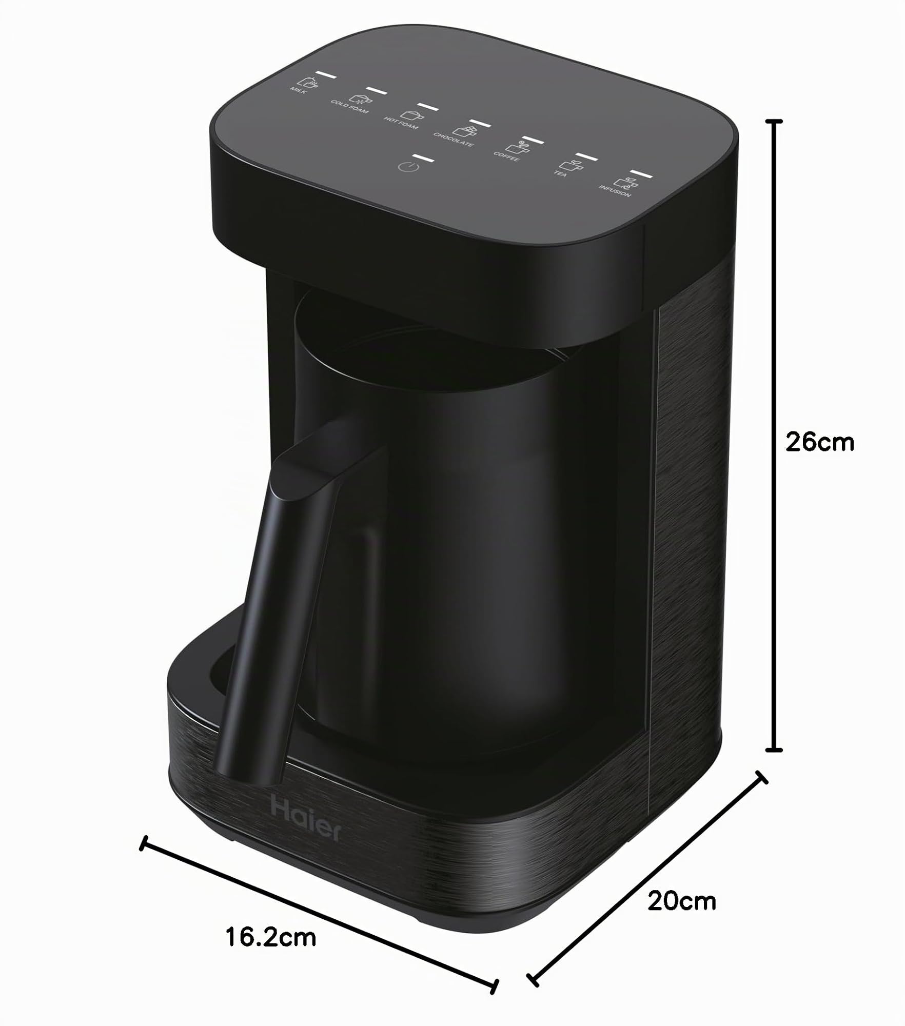 Haier Multi Beverage I-Master Serie 5, programmi multipli per caffè, cioccolata calda, tè e infusi [Nero]
