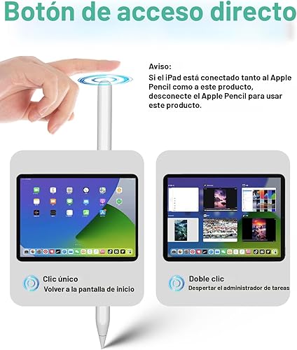 Miniatura 4 de Lápiz para iPad de 2 generación, magnético, inalámbrico, carga rápida, igual que el Apple Pencil de 2 generación, lápiz óptico funciona para iPad