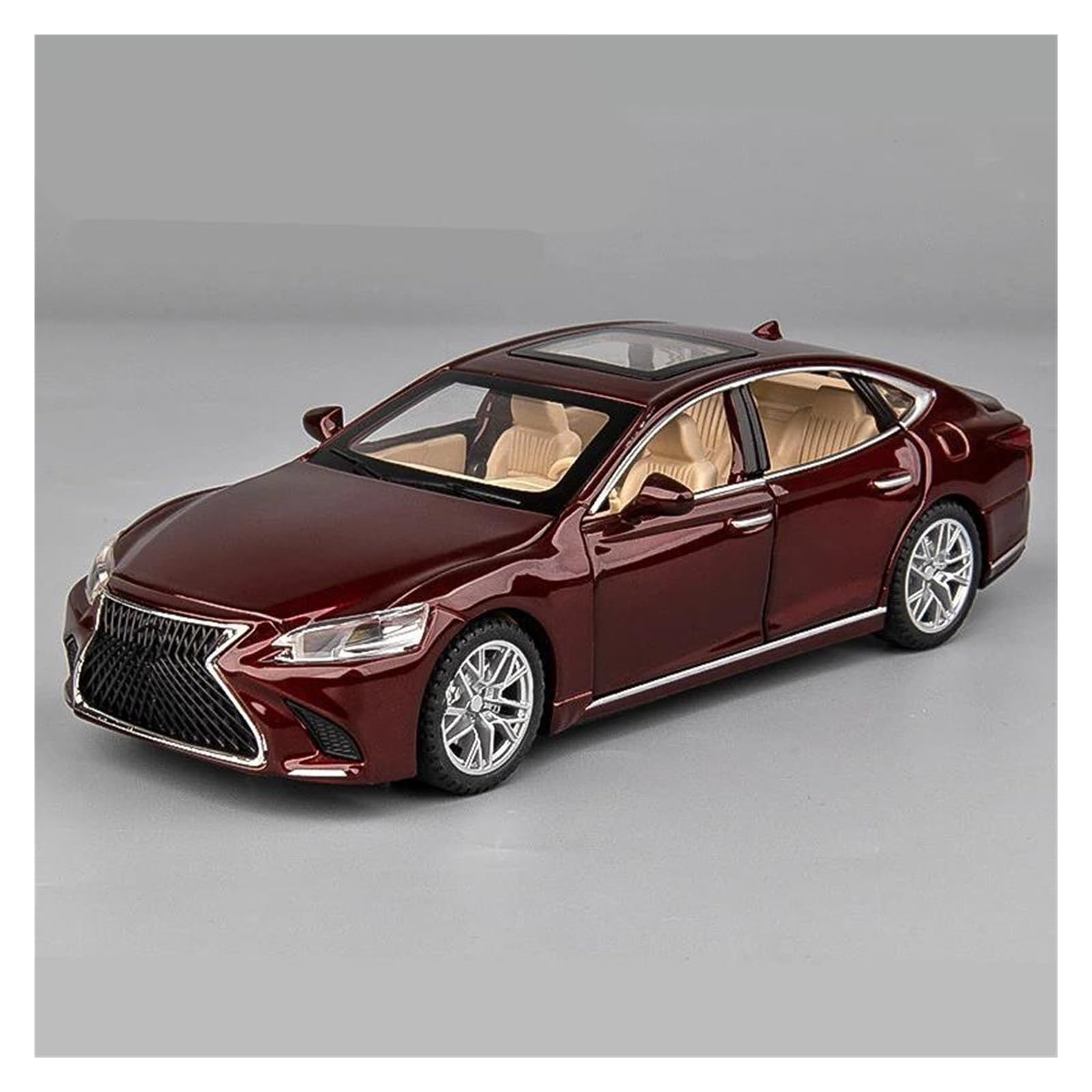 AUDSNI Die-Cast Diecast Car Model 1:32 For Lexus LS500H Car Diecast Metal Collection Model(Red)