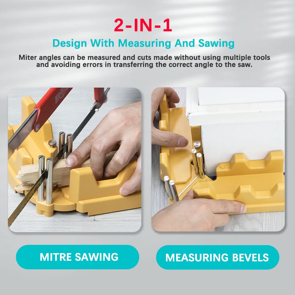 ⭐️mitre⭐️ 2-in-1 Mitre Measuring Cutting Tool, Measuring and Sawing