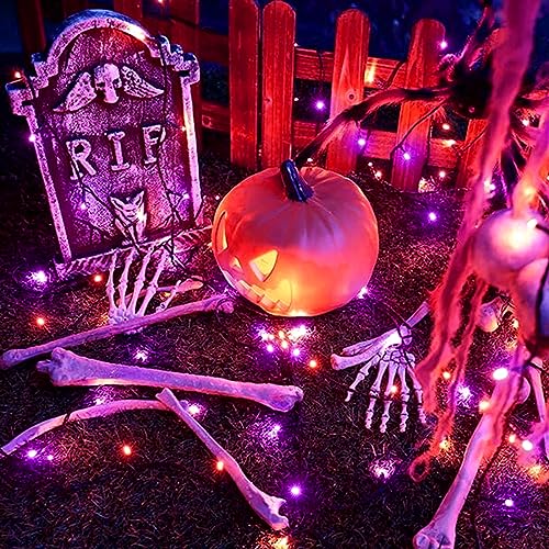 105FT Orange & Purple Halloween LED String Lights (300-Count, 8 Modes) - image 7
