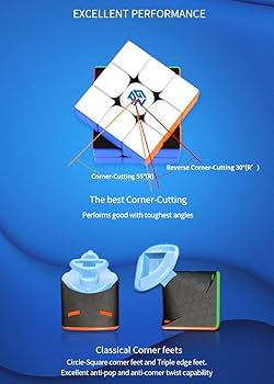 Amazon.com: FUNNXYZ GAN 356 R S, 3x3 Speed Cube 356RS Magic