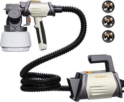 Tilswall Shark800 Paint Sprayer HVLP 800W Electric Spray Paint Gun, White