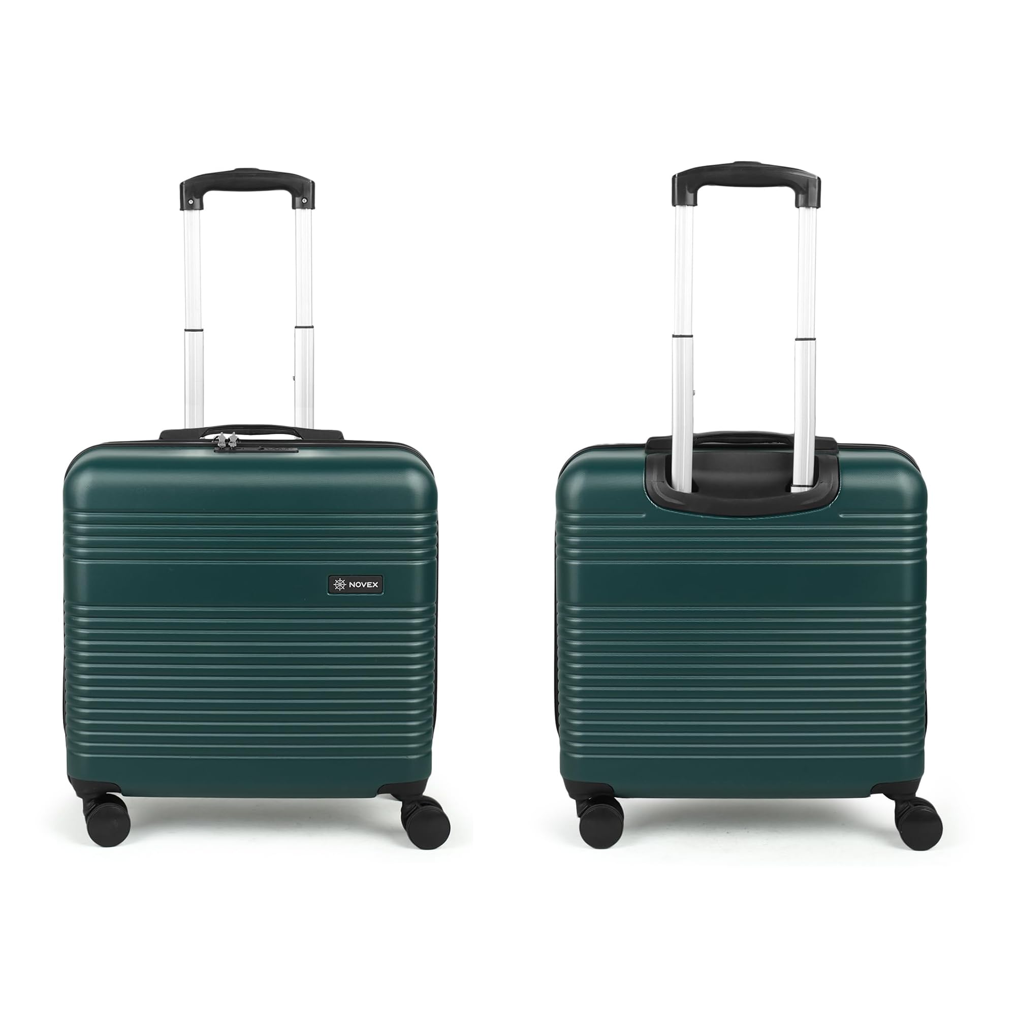 Laptop Bag Bolt Hard Top Overnighter Carry-on | Polycarbonate Hard Case Luggage 8 Spinner Wheel 40 cms | Laptop Trolley Bag with Number Lock | Business Trolley Bag - Men & Women, Green-image-23