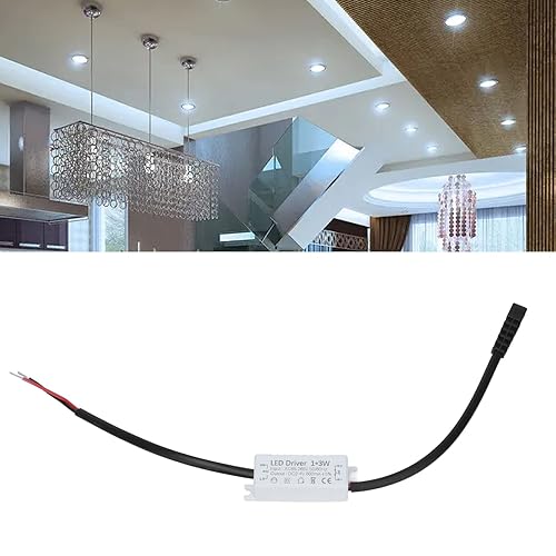 Miniatura 7 de Controlador LED pequeño de 3 W, CA 85-265V a 2-4VDC 600mA Fuente de alimentación Conector de controlador Transformador de lámpara LED para la