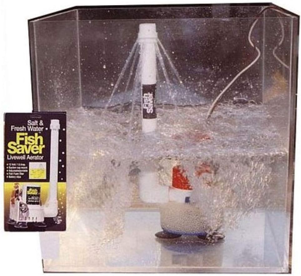 Marine Metal 300 GPH Livewell Aerator Pump with Copper Clips