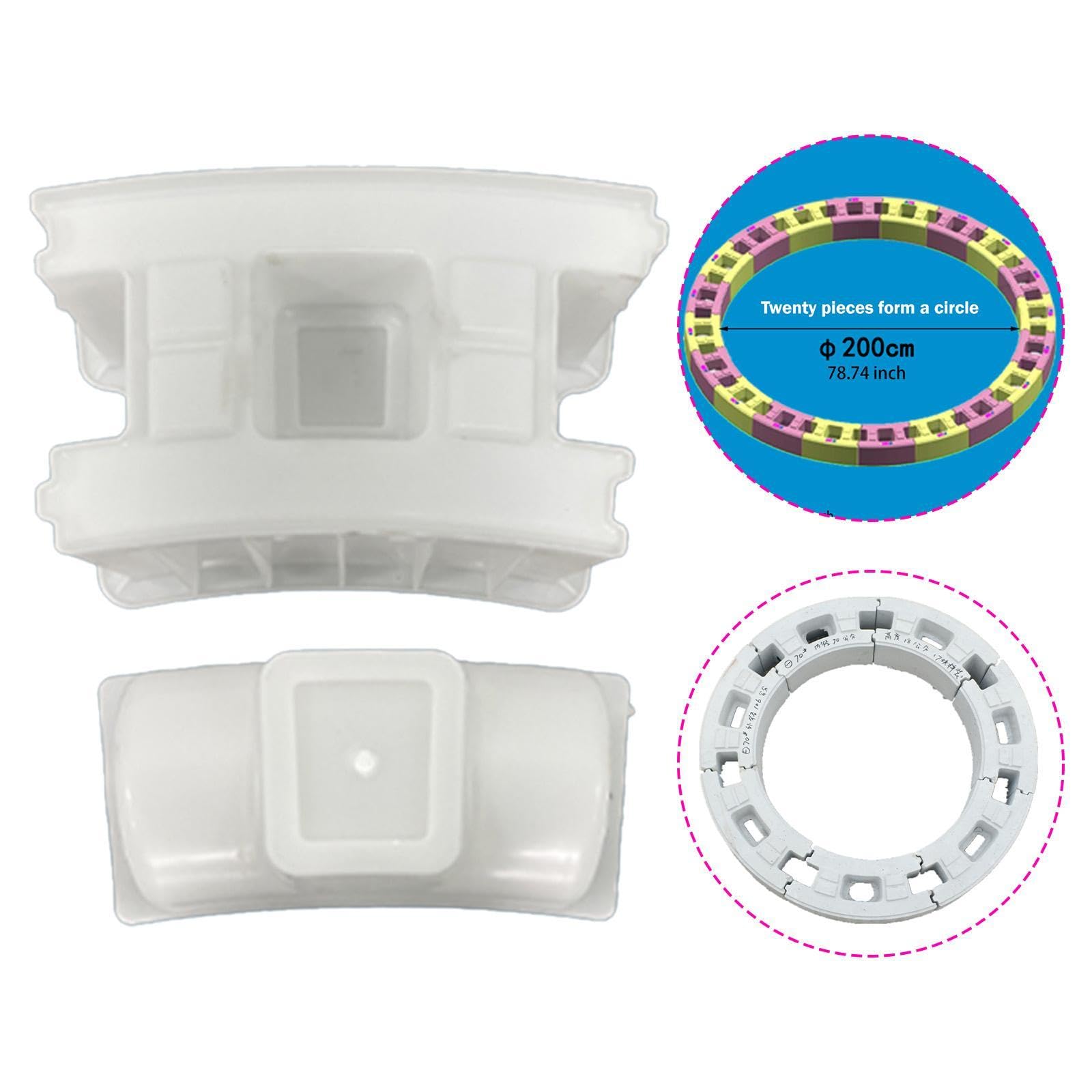 Generic Calcestruzzo per Edilizia, Blocchi di Cemento, Leggeri, Facili Da Usare, Ideali per Giardino, Patio E Terrazzo, Diametro Interno 200