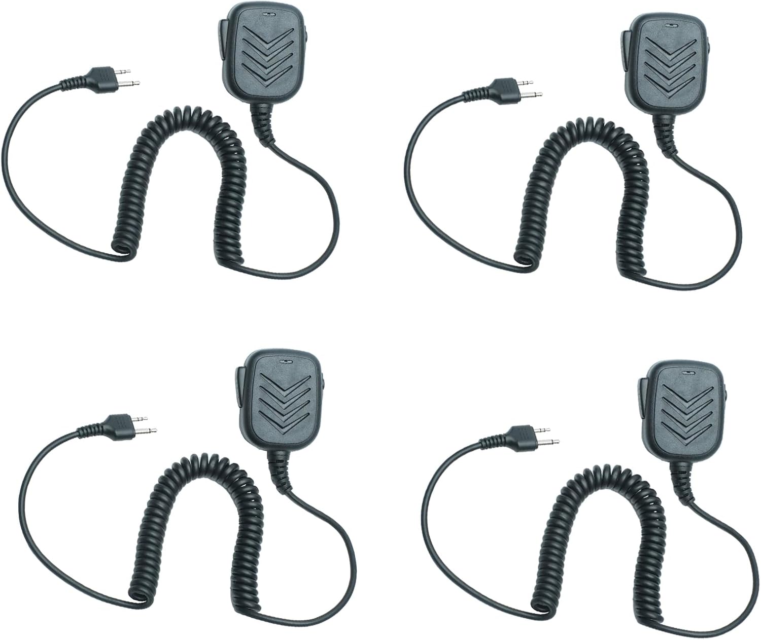 Speaker Microphone Compatible with Midland GXT1000VP4 GXT1000 LXT600 LXT500P LXT500VP3 LXT118 GXT1050VP4 GXT1000XB Two Way Radio 4Pack