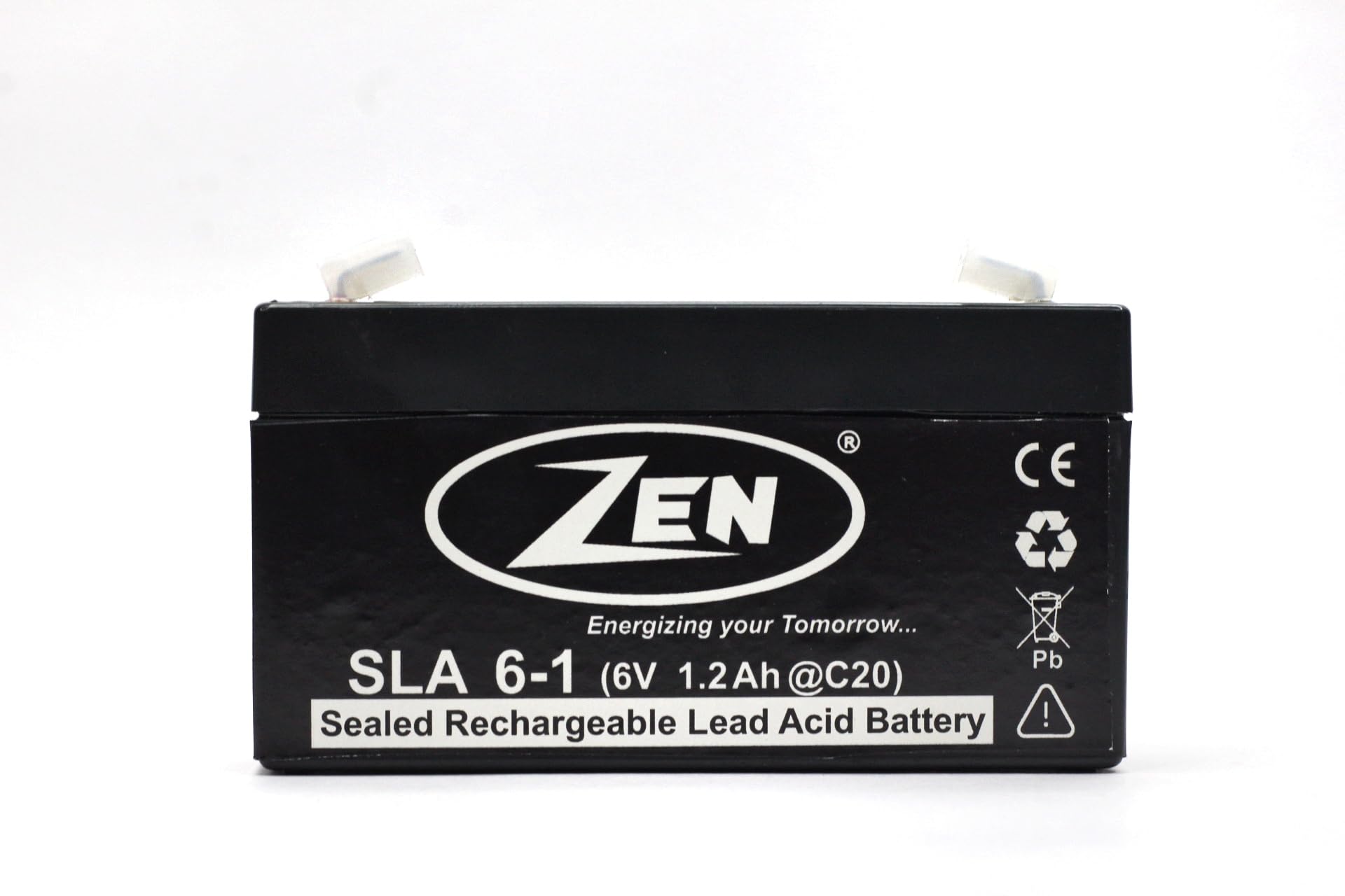 SLA 6 Volts 1.2 Ah SMF Sealed Maintenance-Free Rechargeable Battery - Ideal for Weighing Scales, Emergency Lights, Telecommunication, Alarms & Toys | 6V 1.2Ah Battery