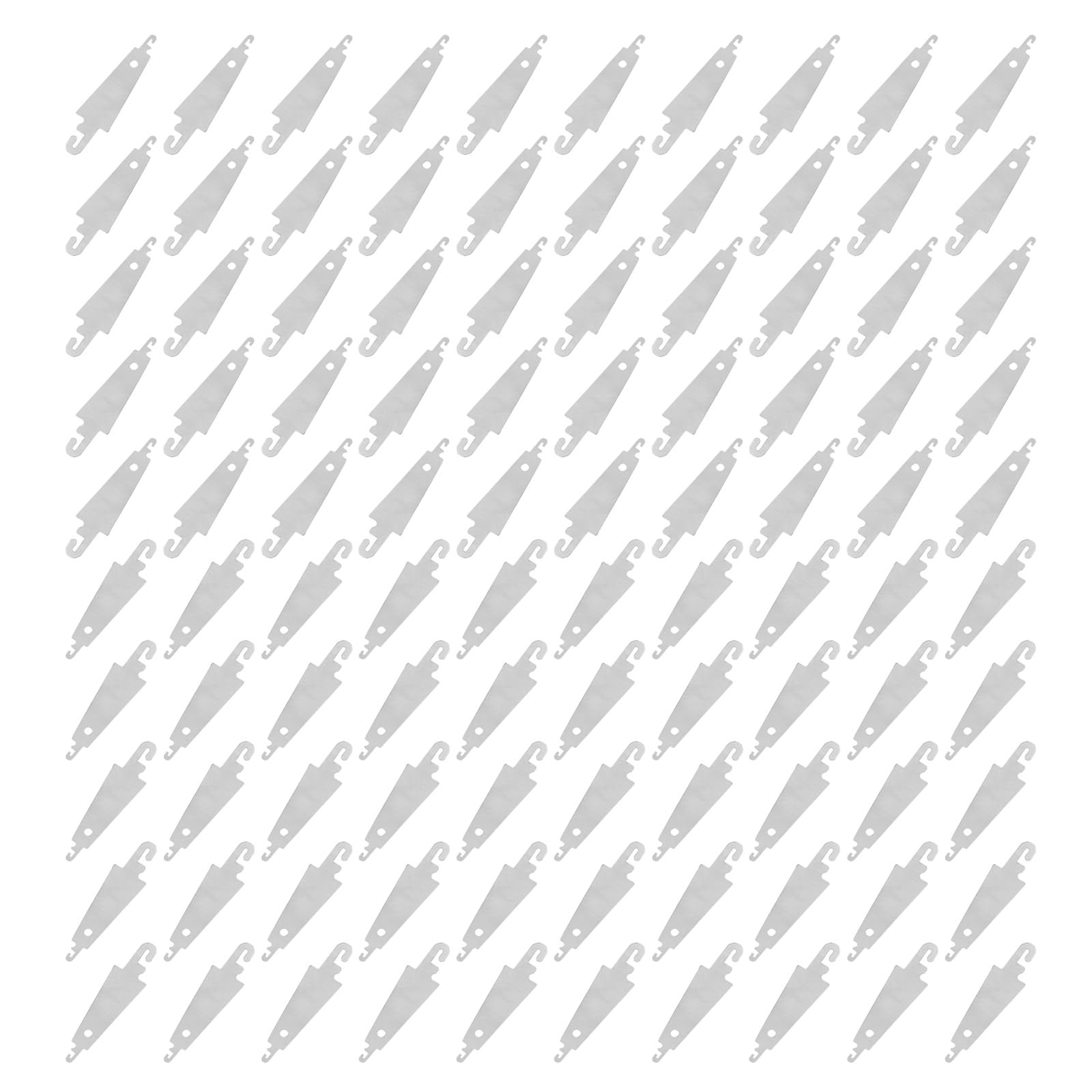 NEWFT 100 Pcs/Set Metal Needle Threader for Knitting Needle Threader Easy to Insert Hand Sewing Tool