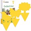 Beshine Gelbsticker 30 Stück Gelbtafeln Trauermücken Bekämpfen klebriger Fänger für Pflanzen Innen- und Außeninsekten Fliegenkontrolle wasserdicht und ungiftig