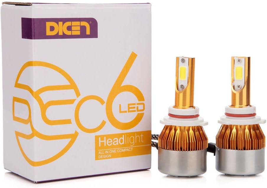 2017 Latest Design 9005 HB3 H10 9145 9140 LED Headlights 120W CAR Truck Headlamps Bulbs 12V 6000K Cool White – 2 Year Warranty