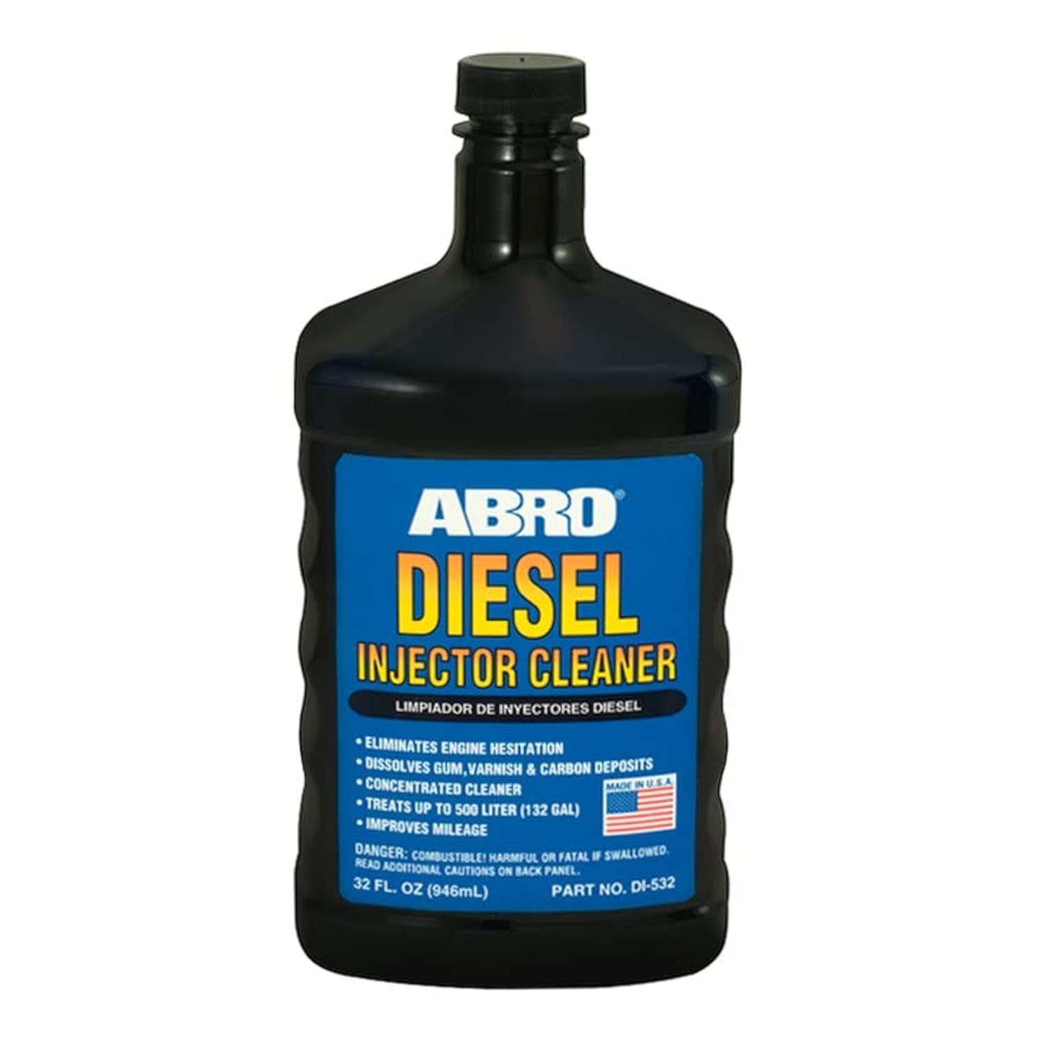 ABRO Diesel Injector Cleaner, 32 oz., Concentrated Fuel System Cleaner, Fuel Injector Cleaner, Diesel Fuel Additive, Improves Mileage, Eliminates Engine Hesitation, Treats Up to 132 Gallons