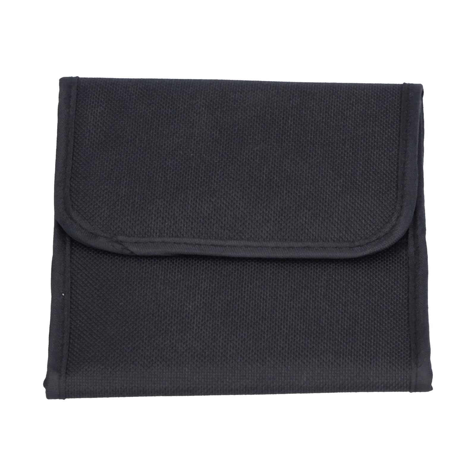 Lens Filter Storage Bag, 3 Pockets Shockproof Filter Case with Large Capacity for Camera Lens Filters