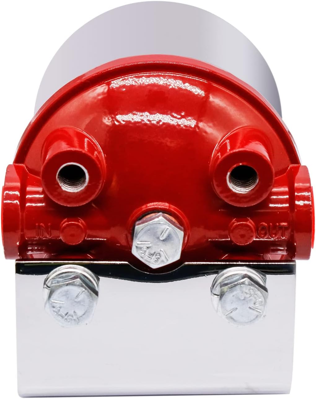 Winnewfuture Inline Canister Large Hot Rod Fuel Filter Housing Frame 3/8 NPT Inlet Outlet Racing 10 Micron Fits for Ford Rat Hot Street Rod SBC BBC