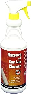 Meeco's Red Devil 504 Masonry & Gas Log Cleaner - Ready-to-Use Spray Removes Soot, Smoke, Dirt & Grease from Gas Logs, Fireplaces & Masonry Surfaces (32 fl oz) - Made in The USA