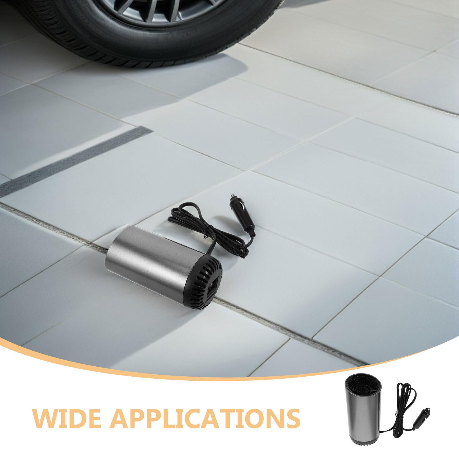 Tofficu 2 Piezas Calentador Portátil para Coche 12v con Diseño Reducido de Abs, Ventilador de Calefacción Rápido y Desempañador de Parabrisas Adecuado para Conducción en Invierno y