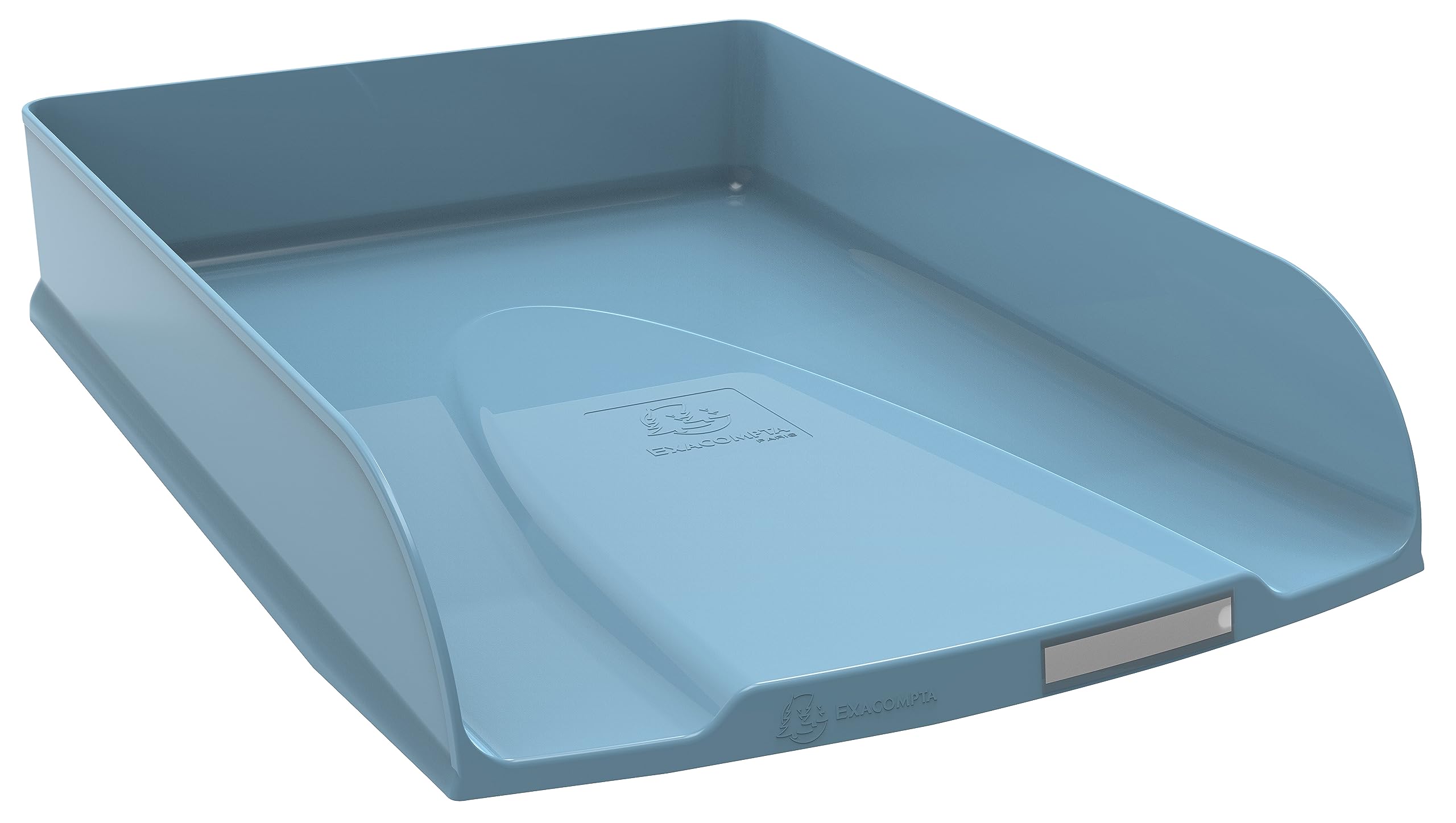 Exacompta corbeille à courrier COMBO STYLI Skandi A4+ 34 x 25 x 6,5 cm bleu givré