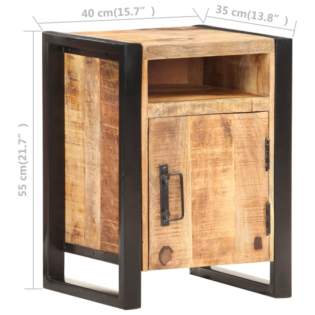 comodini camera da letto tavolino comodino mobiletto camera da letto Comodino 40x35x55 cm in Legno Massello di MangoAdatto per ufficio, soggiorno, camera da letto