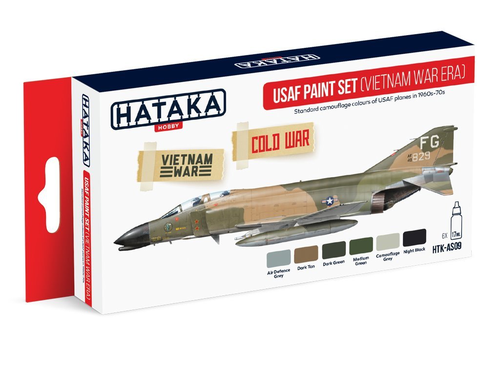 Hataka HobbyHTK-AS09 USAF Paint Set (Vietnam War-era)