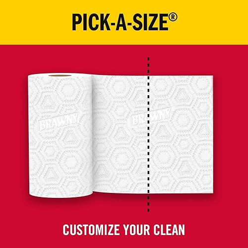 Miniatura 12 de Toallas de papel Brawny, 2 rollos XL, Pick-a-Size, 2  4 rollos regulares