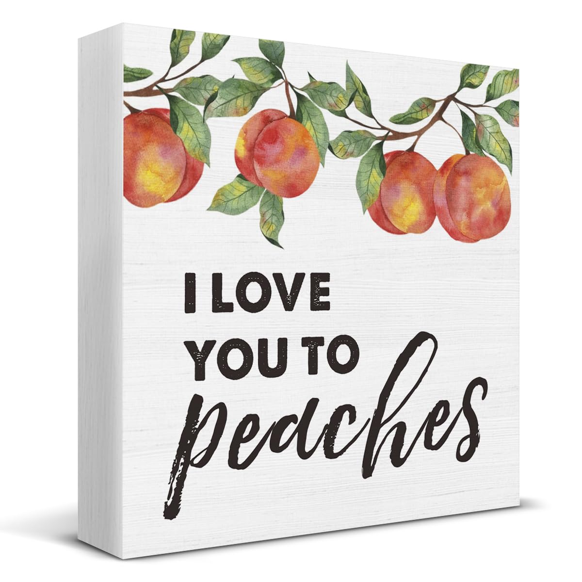 Amazon.com: I Love You to Peaches Wooden Box Sign Peach Bathroom