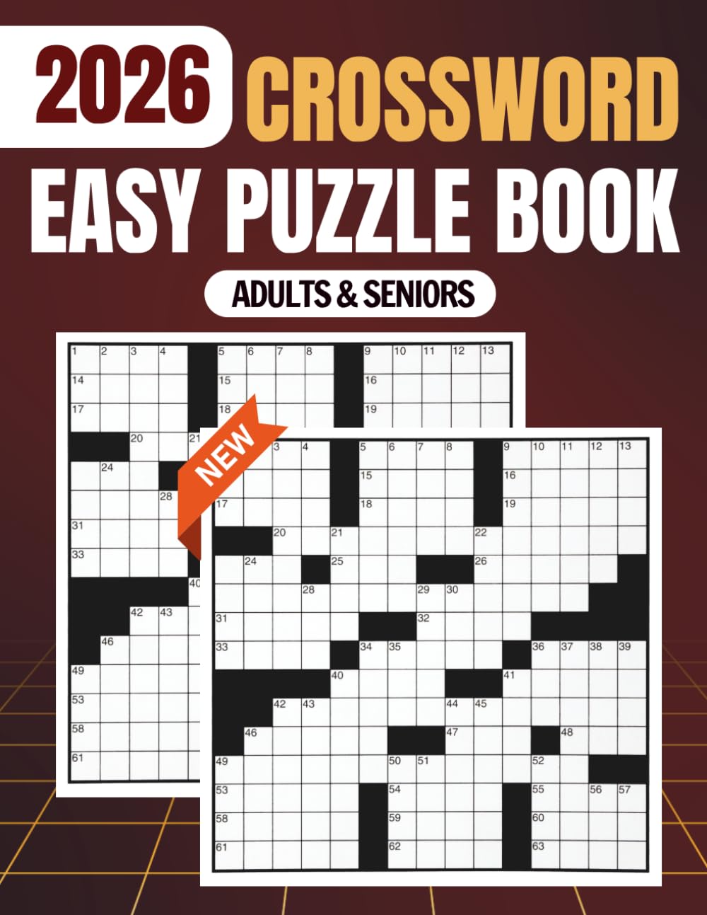 The Ultimate Easy Crossword Puzzle Book for Adults & Seniors: 90 Large Print Puzzles to Stimulate Your Mind, Reduce Stress, and Keep Your Brain Sharp at Any Age