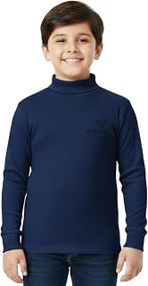 KID'S CARE By Welfit Winter Wear Cotton Full Sleeves Highneck Boys and Girls T-Shirt (KCHN) Price In India