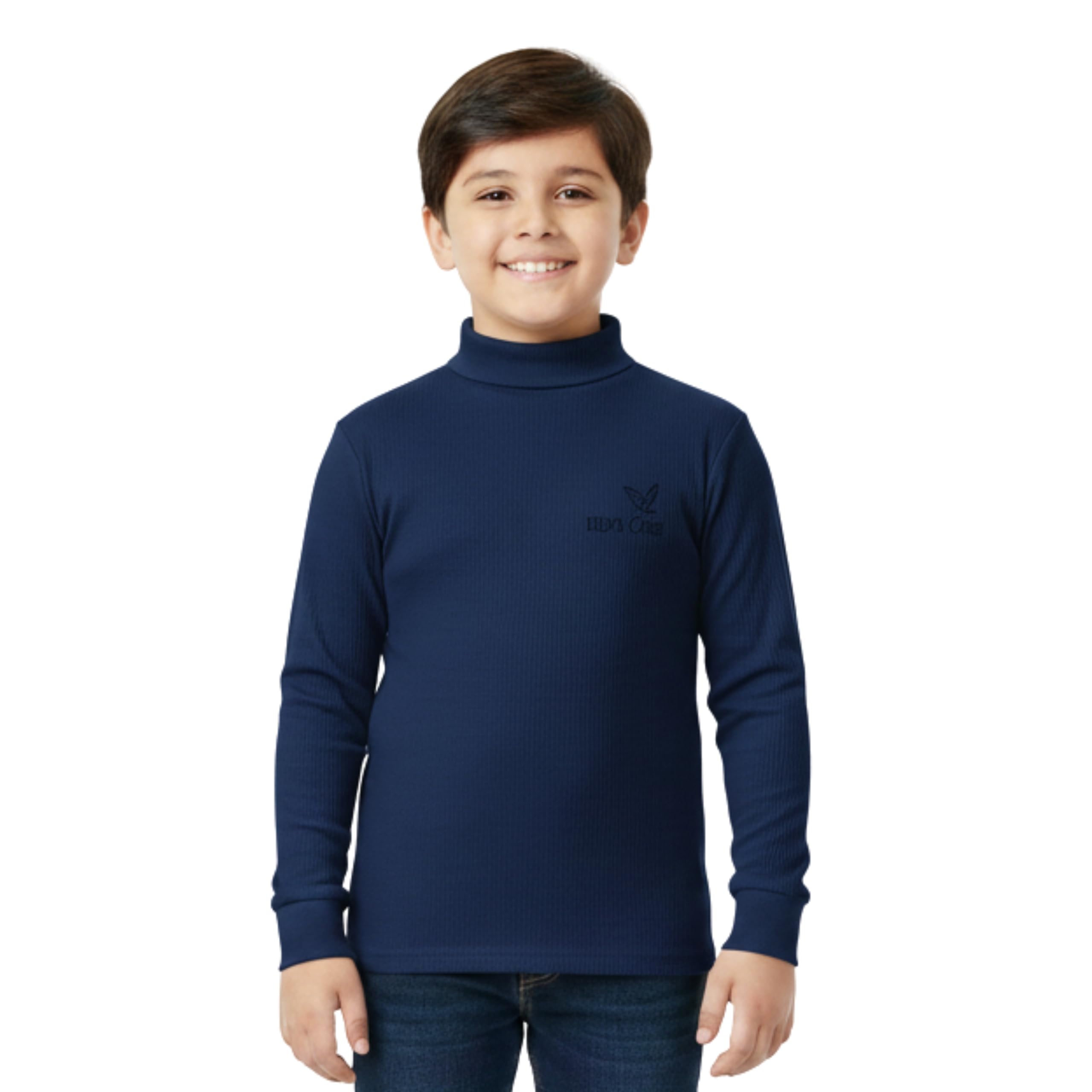 Winter Wear Tencel Full Sleeves Highneck Boys and Girls T-Shirt (KCHN)-image-47