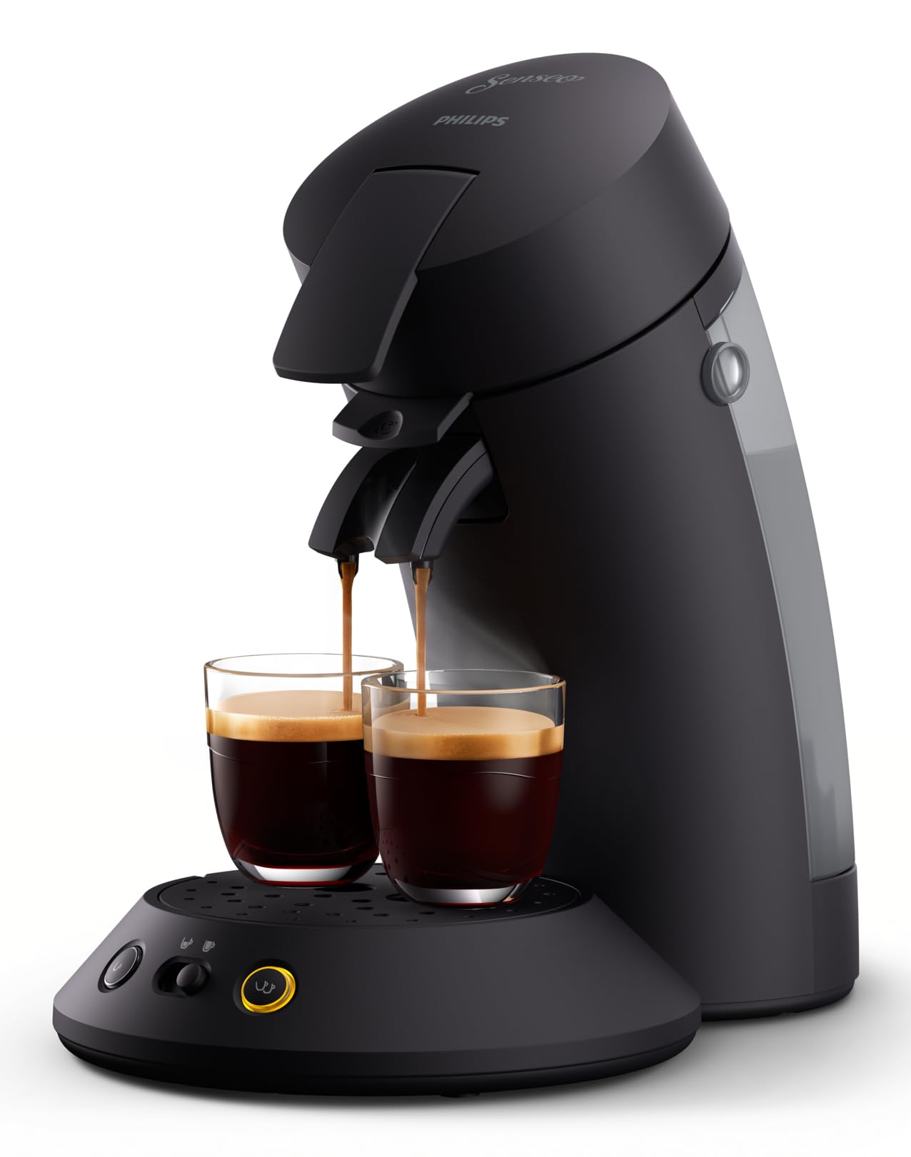 SENSEO Original Plus - Pod Coffee Machine, Intensity Selector, Aroma Booster Technology, Black (CSA210/61)