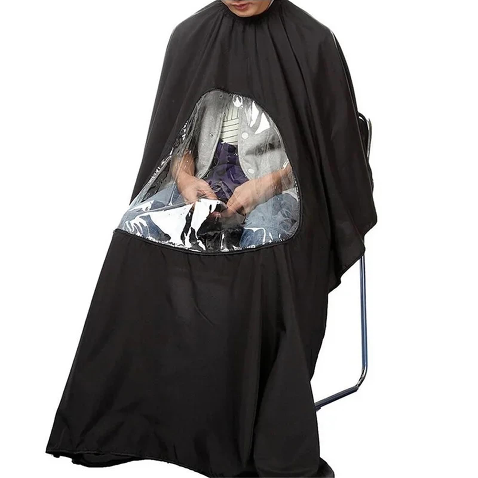 Capo Barbiere Grembiule da salone professionale 3 pezzi Mantella impermeabile Strumento for lo styling del barbiere Parrucchiere Grembiule visibile Taglio dei capelli Mantella for abito da parrucchier