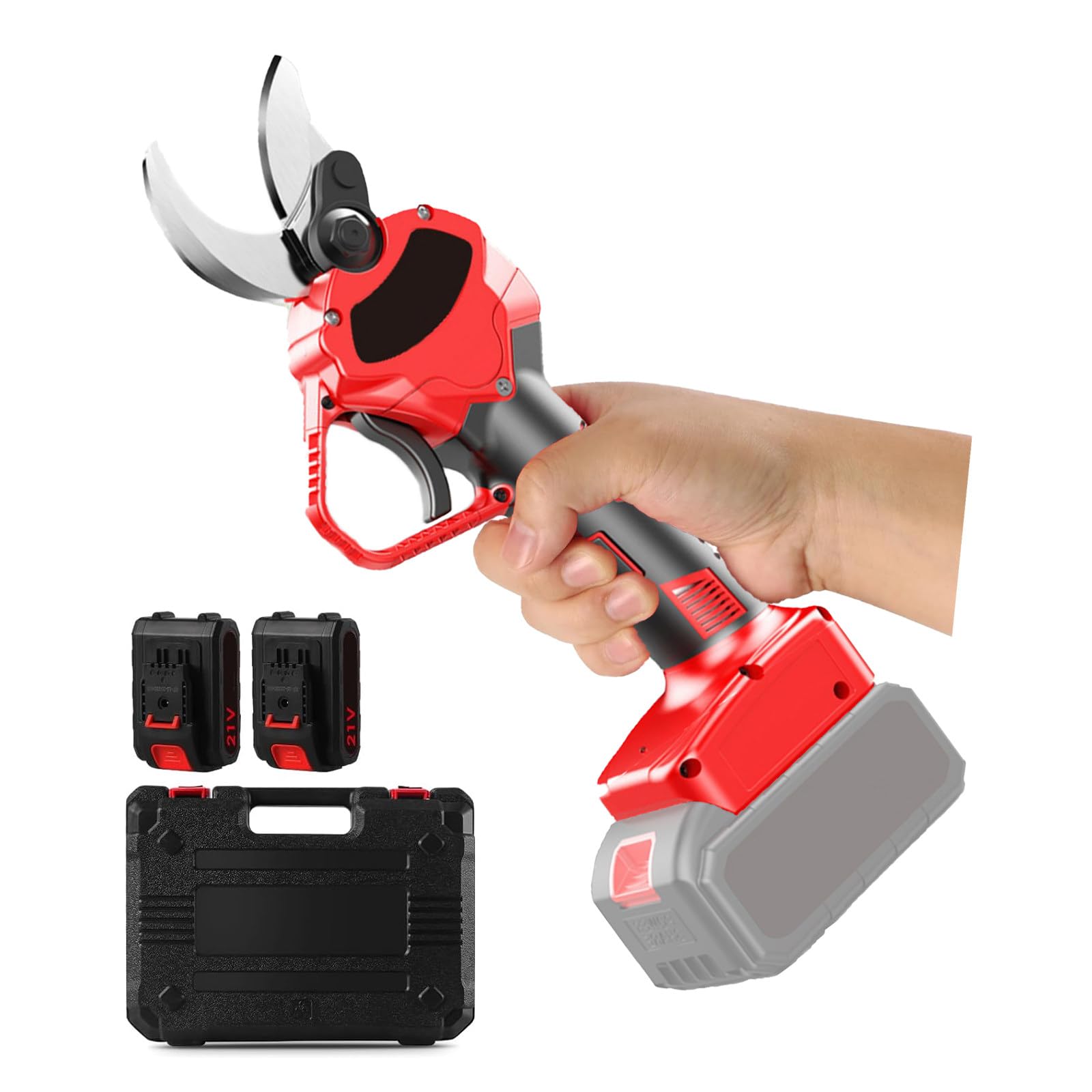 Tijeras De Podar EléCtricas, Podadora De Tijeras De Podar EléCtricas InaláMbricas Profesionales Con BateríA Recargable De 2 Piezas, Podadora De Ramas De áRboles, DiáMetro De Corte,40mm(1.6in)