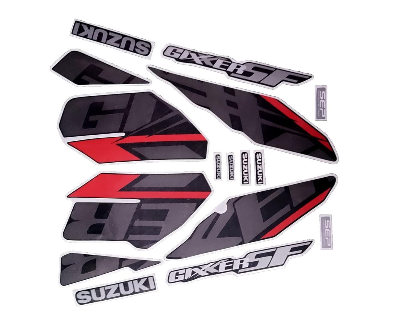 Motorcycle Bike Body Fancy Wrep Stickers & Decals kit Stickers for Gixxer SF (EST2492SG04)-image-40
