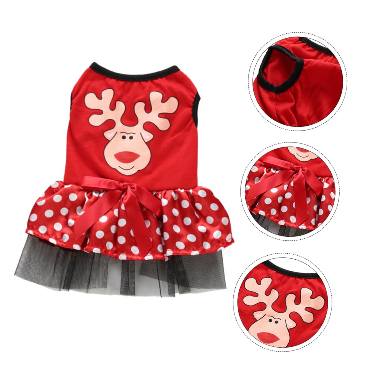 Didiseaon 3 Pz Vestito Natalizio Per Animali Domestici Felpa Con Cappuccio Cane Costume Da Gatto Felpe Per Cani Costume Da Cane Tuta Da Cucciolo Poliestere Impostare Natale