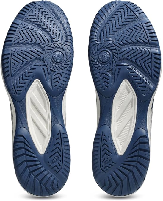 ASICS Men's Upcourt 6 Volleyball Shoes, Oyster Grey/Midnight Blue