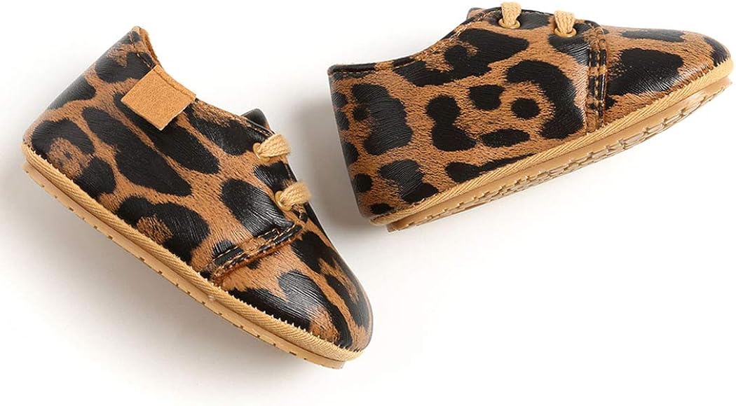  | Baby Boys Girls Leather Sneakers Rubber Anti-Slip Sole Oxford Loafers Toddler Shoes Infant Walking Moccasins | Sneakers