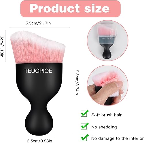 Miniatura 36 de Cepillo de limpieza interior de coche, cepillo para el interior del automóvil, cepillo para detallar el polvo, herramienta de limpieza