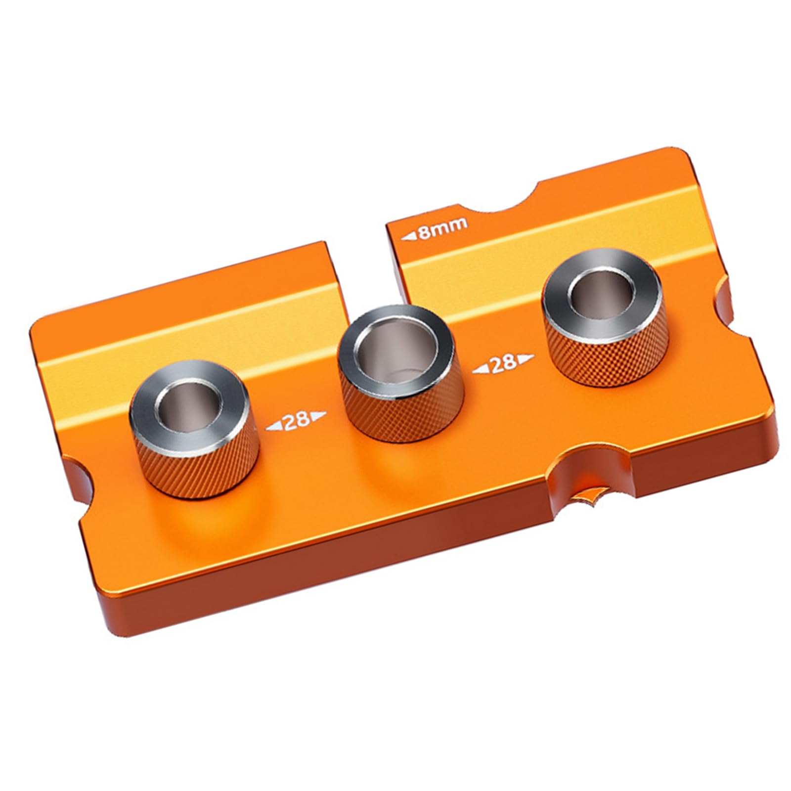 Zbiianxer Light Aluminum Alloy Doweling Jig With Nonslip Bottom Drilling Guide Plate Tool For Stable And Safe Operate Accuracy Hole Locator