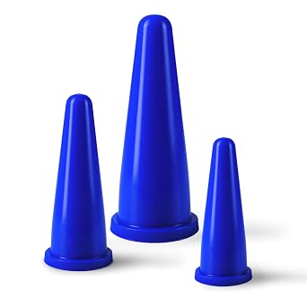 BOS Medicare Professional Anal Dilator Set of 3 – Blue | Graduated Medical Dilators for Rectal Therapy & Clinical Procedures