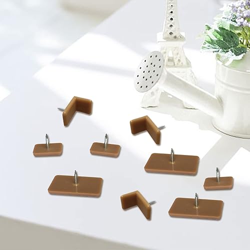 Miniatura 8 de 100 tapones de plástico para cajones para aparador, deslizadores de cajones para cajón, deslizadores de cajones para reparación de aparadores,