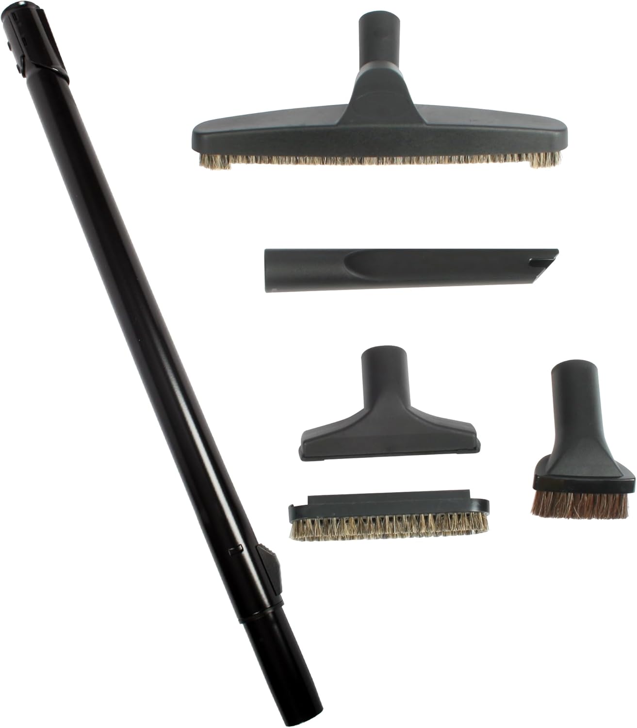 Cen-Tec Systems 93796 Premium Vacuum Attachment Kit with Telescoping Wand, Black