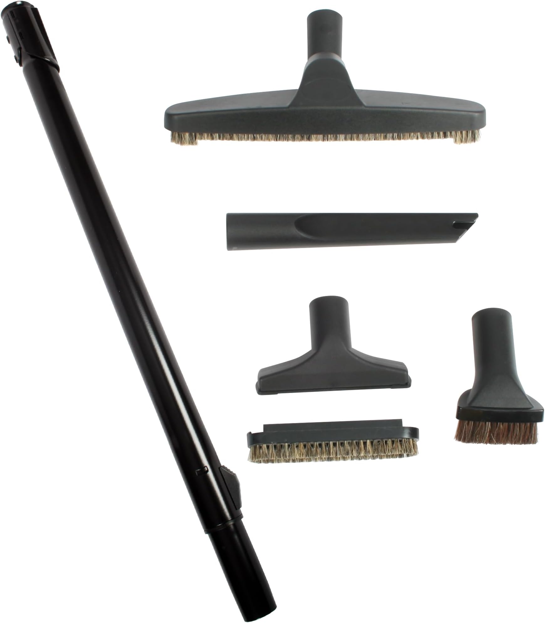 93796 Premium Vacuum Attachment Kit Telescoping Wand, Black