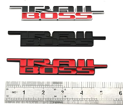 Miniatura 6 de Emblema de Trail Boss 2019-2024 Placa de identificación 3D de repuesto para Silverado 1500 2500 HD (cromado)