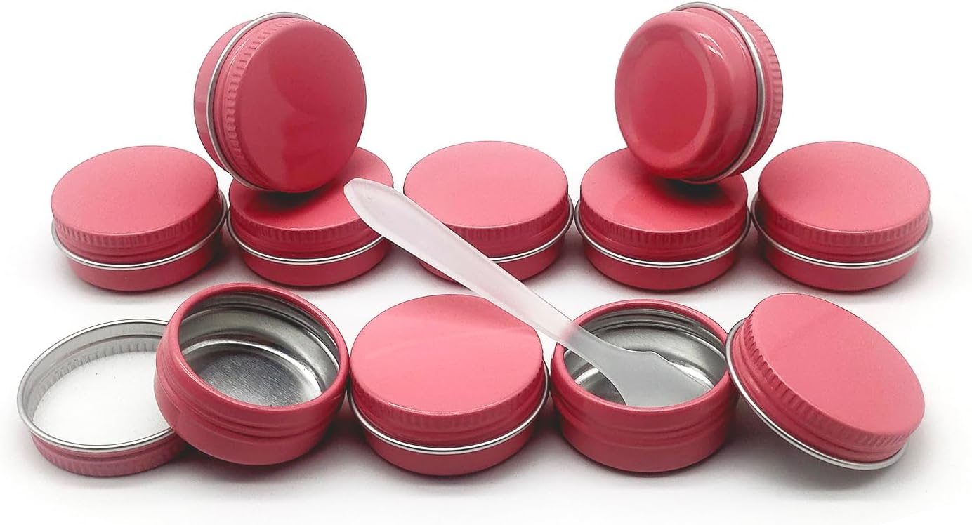 24pack 10ml Aluminum Tin Jar, Aluminum Refillable Makeup Container image 3