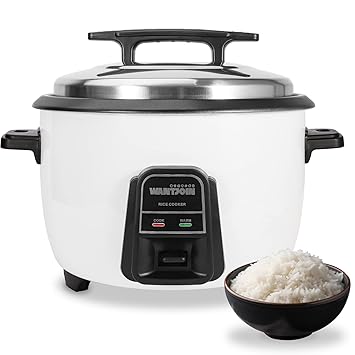 Wantjoin Rice cooker Stainless Rice Cooker & Warmer Commercial Rice cooker for party and family(10L,42CUP