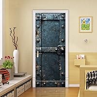 Vista 34 de Adhesivos 3D para puerta, murales para despegar y pegar, puerta de madera, papel tapiz autoadhesivo, extraíble, PVC, impermeable, póster
