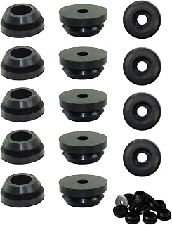 YUYUZSEN 14 Pcs RV Stove Top Grommets, Black Furnace Grommet Camper Stove Grommets Protective Rubber Grommets. RV Stove Grommet Kit for Magic Chef and for Atwood Stove Grates Black Rubber Grommet.